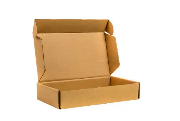 A closeup of corrugated trays