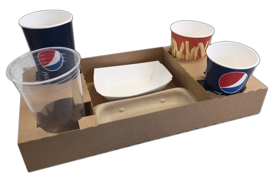 stadium food packaging